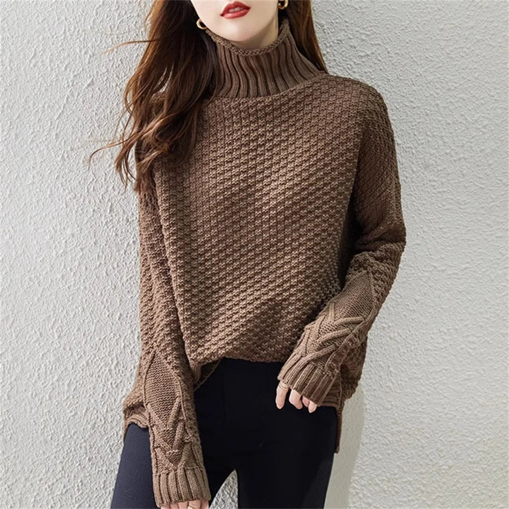 Fiora Honeycomb-Knit Sweater